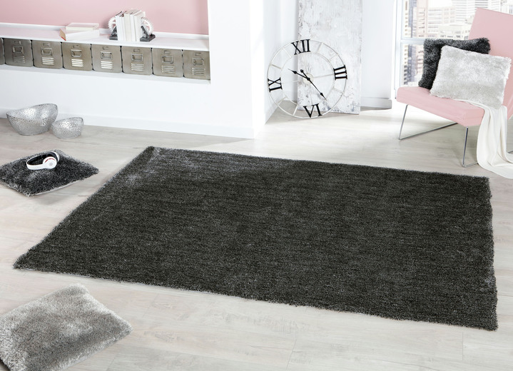 Modern - Hochflor-Teppiche und Kissen mit Baumwoll-Rückseite, in Größe 113 (Brücke, 80x150 cm) bis 915 (Kissen mit Füllung, 45x45 cm), in Farbe WEISS Ansicht 6