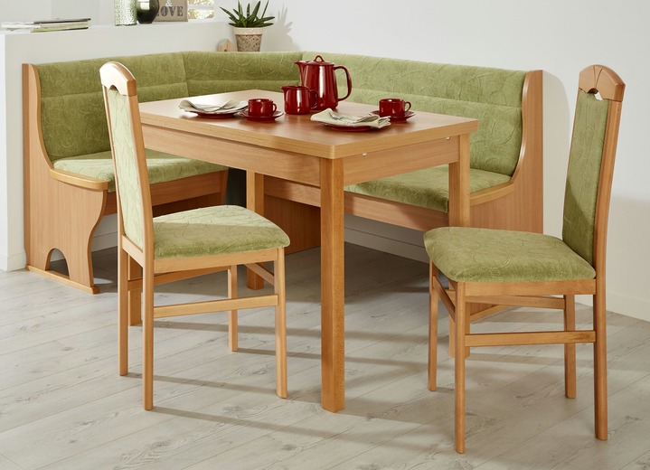 Stühle & Sitzbänke - Stilvolle Esszimmermöbel, in Farbe BUCHE-GRÜN, in Ausführung 2er-Set Stühle Ansicht 1