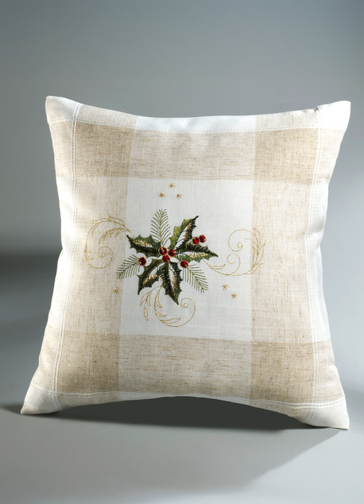 - Weihnachtliche Raum und Tisch-Accessoires mit dezentem Dessin, in Größe 101 (Läufer, 35/ 50 cm) bis 404 (Kissenbezug, 40/ 40 cm), in Farbe  Ansicht 1