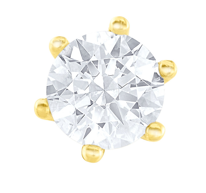 Ohrschmuck - Ohrstecker mit Brillanten, in Farbe  Ansicht 2