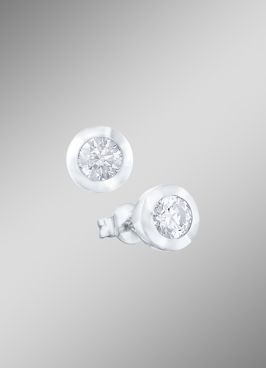 Ohrschmuck - Solitaire-Ohrstecker, in Farbe