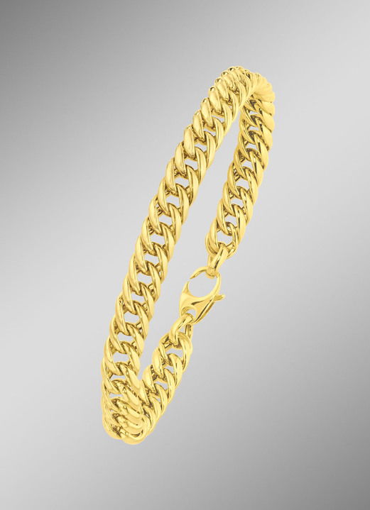 - Halskette oder Armband in Panzerketten-Gliederung, in Farbe , in Ausführung Halskette, Länge 45 cm Ansicht 1