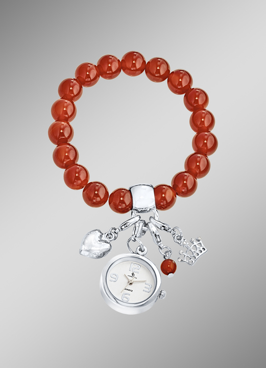 Armbänder - Edelstein-Armband mit Charms, in Farbe , in Ausführung Echt Karneol Ansicht 1