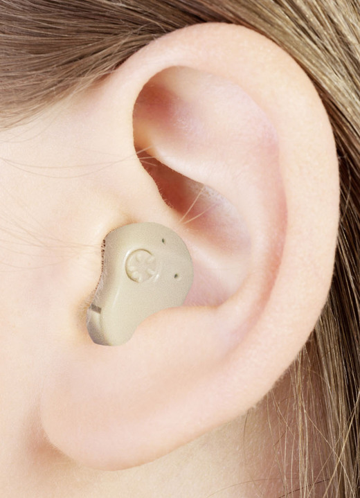 Praktische Hilfsmittel - Sound Genie Mini-Hörverstärker: klein, handlich, überall einsetzbar, in Farbe BEIGE, in Ausführung Mini-Hörverstärker einzel Ansicht 1