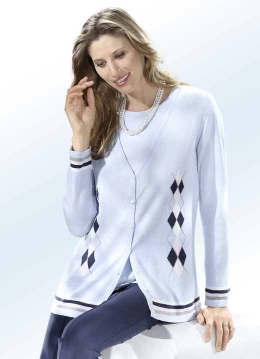 Strick Twinset Aus Baumwolle Und Kaschmir Damen Bader