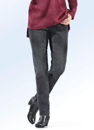 Jeansleggings mit dezenten Auswasch-Effekten
