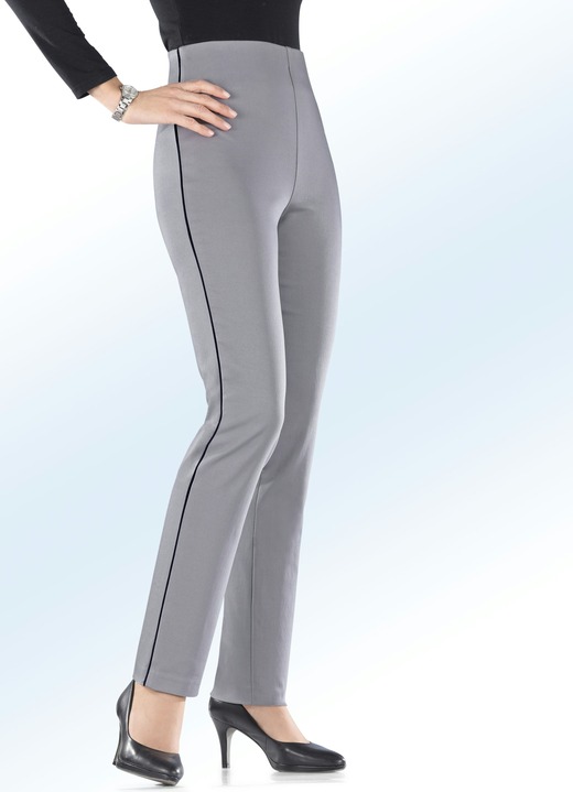 Hosen - Shapinghose mit angesagter Zierpaspel Ansicht 2 Hosen - Shapinghose mit angesagter Zierpaspel, in Größe 017 bis 235, in Farbe BORDEAUX Ansicht 2