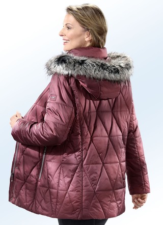 Jacke mit abnehmbarem Kunstpelz-Besatz