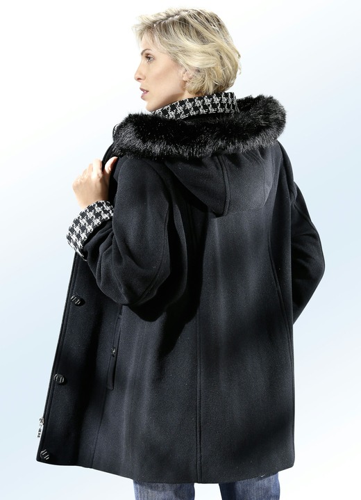 Winterjacken - Jacke mit Umschlagärmel Ansicht 2 Winterjacken - Jacke mit Umschlagärmel, in Größe 038 bis 056, in Farbe SCHWARZ Ansicht 2