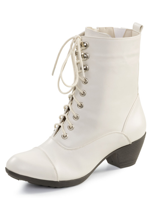Stiefel & Stiefeletten - Andrea Conti, modische Damen-Stiefeletten, Winterschuhe, mit Reißverschluss, in Größe 036 bis 042, in Farbe ECRU Ansicht 1