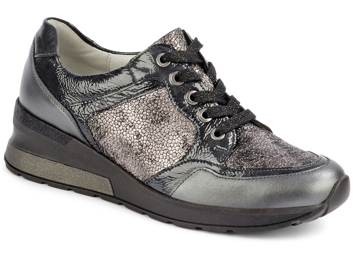 Komfortabler Schnürschuh in 2 Farben mit herausnehmbarem Schnürschuh in 4 Farben mit herausnehmbarem Lederfußbett
