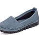 Slipper & Schnürschuhe - Gemini Mokassin-Slipper mit toller Prägung, in Größe 036 bis 042, in Farbe JEANSBLEU – Farbe JEANSBLEU – Ansicht 1