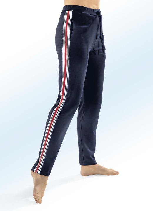 Freizeithosen - Hose in gerader Form , in Größe 018 bis 054, in Farbe MARINE Ansicht 1
