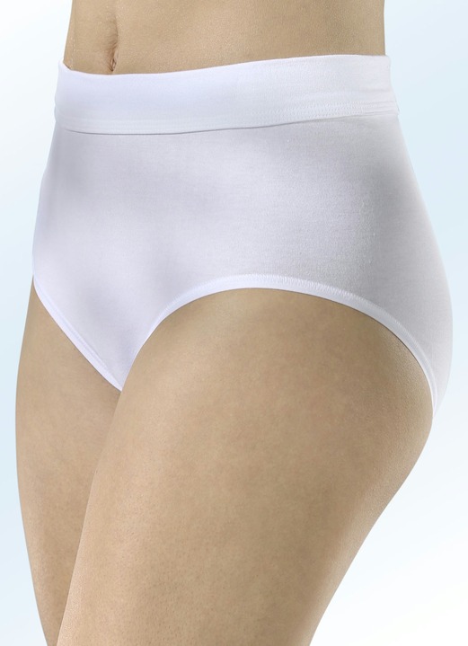 Slips - Speidel Dreierpack Slips mit Dehnbund Ansicht 2 Slips - Speidel Dreierpack Slips mit Dehnbund, in Größe 038 bis 050, in Farbe WEISS Ansicht 2