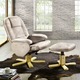 TV-Sessel / Relax-Sessel - Relax-Sessel mit Hocker, in Farbe CREME