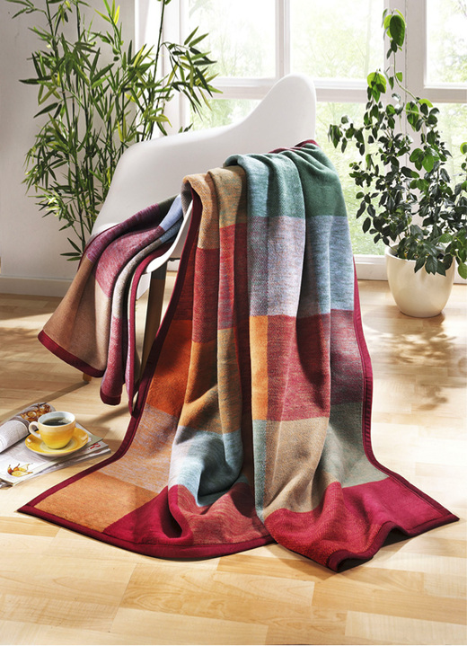 Decken - Schlafdecke von Borbo aus Baumwolle nach Global Recycled Standard, in Farbe MULTICOLOR Ansicht 1