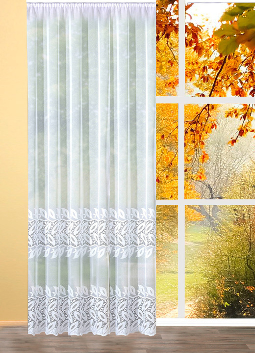 Klassisch - Fantastischer Langstore, in Größe 168 (160x450) bis 298 (245x600), in Farbe WEISS Ansicht 1