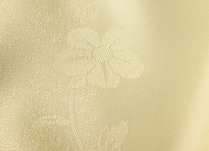 Klassisch - Exquisiter Einzelschal mit edlem Glanz, in Größe 364 (H150xB132 cm) bis 899 (2er-Pack Raffhalter, ca. 60 cm), in Farbe NATUR Ansicht 3