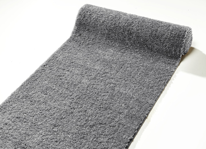 Läufer & Stufenmatten - Pflegeleichter Läufer nach Wunschmaß, in Größe 102 (Läufer, 60 cm breit) bis 106 (Läufer, 100 cm breit), in Farbe ANTHRAZIT Ansicht 1