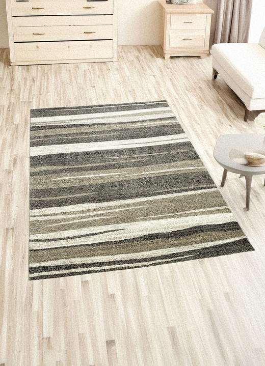 Modern - Moderne Brücke und Teppiche, in Größe 111 (Brücke, 60x110 cm) bis 288 (Teppich, 240x340 cm), in Farbe BEIGE Ansicht 2