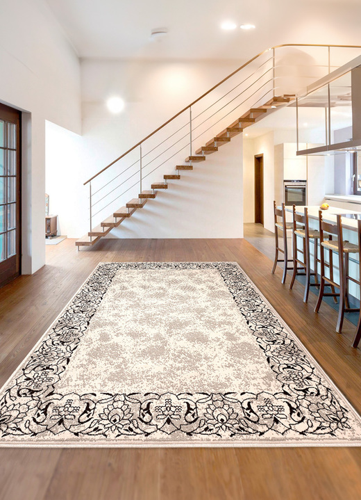 Klassisch - Gewebte Brücken und Teppiche mit Bordüre, in Größe 111 (Brücke, 60x110 cm) bis 298 (Teppich, 280x365 cm), in Farbe TERRA Ansicht 3