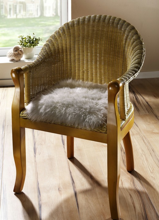 Wohnaccessoires - Merino-Lammfell-Sitzauflage in Tierform Ansicht 8 Wohnaccessoires - Merino-Lammfell-Sitzauflage in Tierform, in Farbe NATURWEISS Ansicht 8