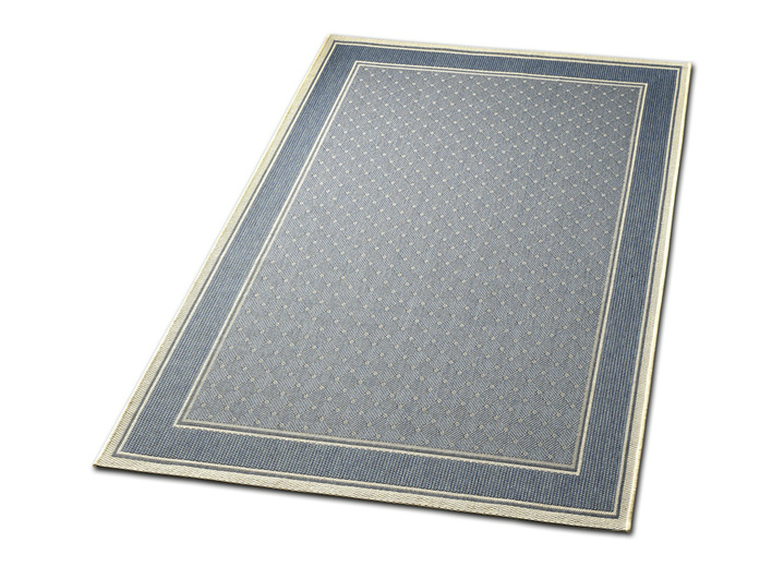 Modern - Brücken und Teppiche in Sisaloptik Ansicht 2 Modern - Brücken und Teppiche in Sisaloptik, in Größe 111 (Brücke, 60x110 cm) bis 282 (Teppich, 200x290 cm), in Farbe BLAU Ansicht 2