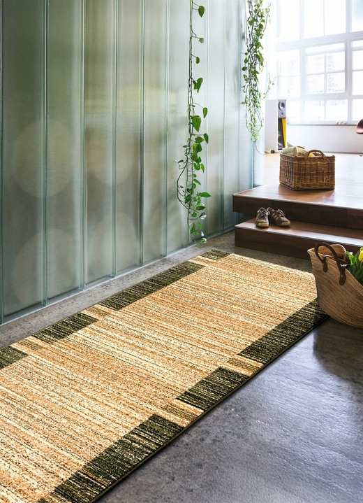 Läufer & Stufenmatten - Ansprechende Läufer in Wunschlänge, in Größe 101 (Läufer, 60 cm breit) bis 106 (Läufer, 100 cm breit), in Farbe GRÜN Ansicht 1