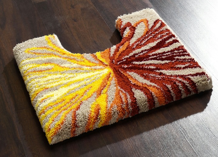 Badgarnituren - CT-Tufting Badgarnitur, in Größe 100 (Vorleger halbrund, 50/ 80 cm) bis 112 (WC-Deckelbezug, 47/ 50 cm), in Farbe TERRA Ansicht 1