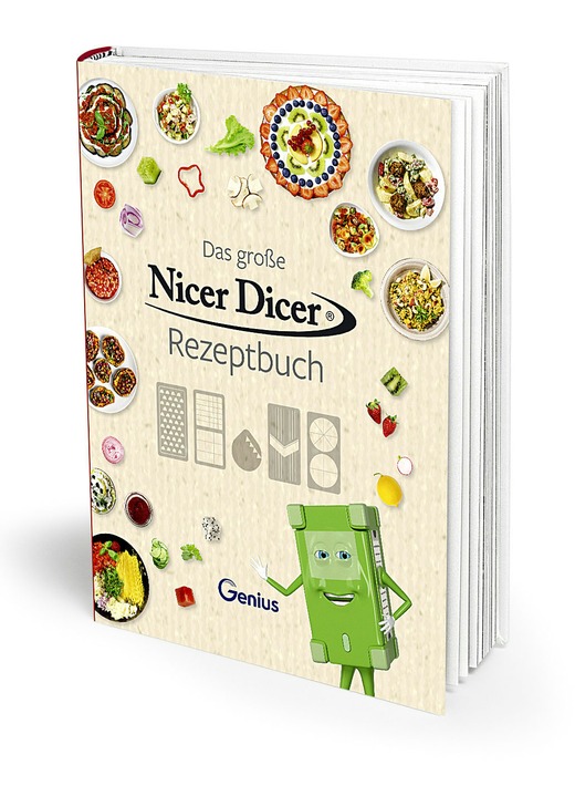 - Nicer Dicer Rezeptbuch, in Farbe BUNT