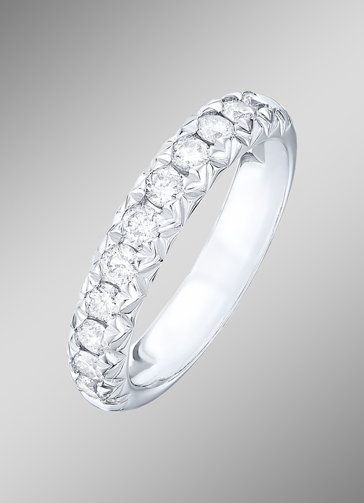 Ringe - Memoire-Brillantring in verschiedenen Karatgewichten, in Größe 160 bis 220, in Farbe  Ansicht 3