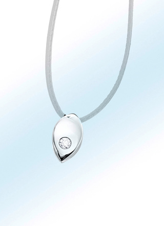 Anhänger mit Brillant aus Platin