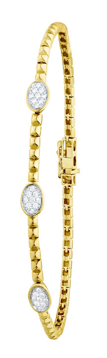 - Elegantes Armband mit 21 Brillanten, in Farbe  Ansicht 2