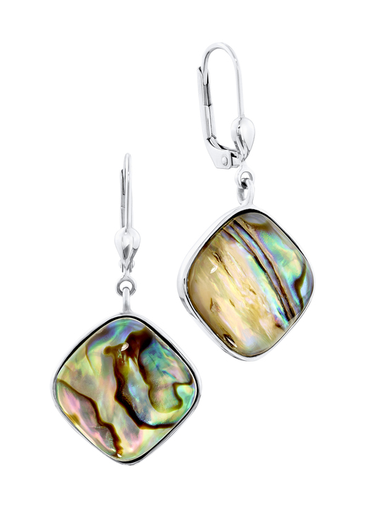 - Ohrringe mit Kristall-Abalone, in Farbe  Ansicht 3