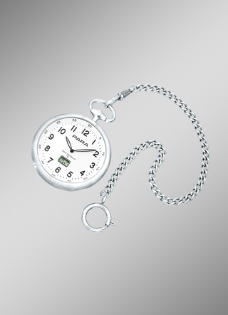 Funk-Taschenuhr mit Uhrenkette