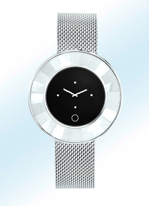 Stahlband / Metallband - Atlanta-Smartwatch für Sie und Ihn, in Farbe , in Ausführung Silber Ansicht 1