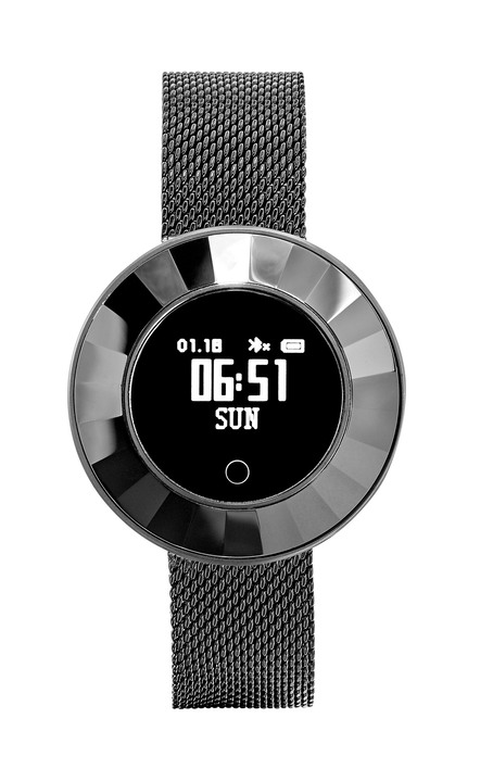 Stahlband / Metallband - Atlanta-Smartwatch für Sie und Ihn, in Farbe , in Ausführung SCHWARZ Ansicht 1