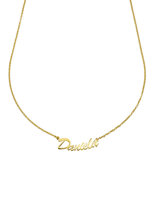 - Individuelle Namenskette mit Ihrem Namen, in Farbe , in Ausführung Silber 925/- vergoldet Ansicht 2