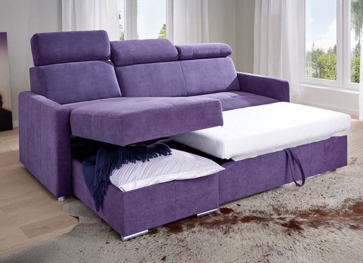 Polsterecken - Funktions-Polsterecke mit Bettkasten, in Farbe VIOLETT Ansicht 2