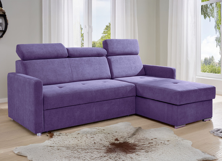 Polsterecken - Funktions-Polsterecke mit Bettkasten, in Farbe VIOLETT Ansicht 3
