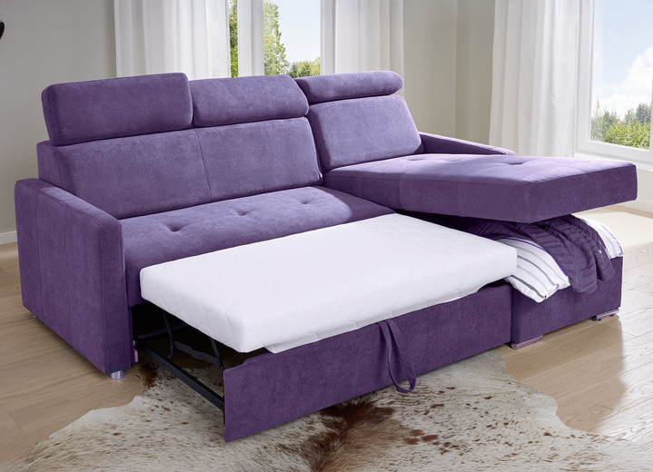Polsterecken - Funktions-Polsterecke mit Bettkasten, in Farbe VIOLETT Ansicht 1