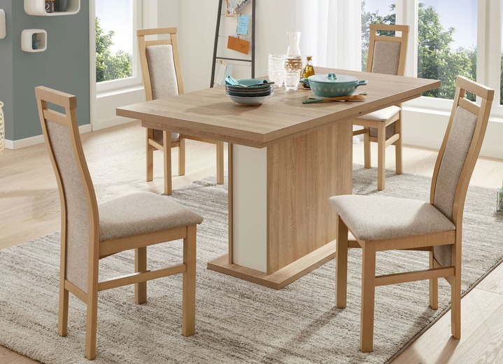 - Esszimmermöbel aus Buchenholz, in Farbe BEIGE-SONOMA, in Ausführung Stühle, 2er-Set
