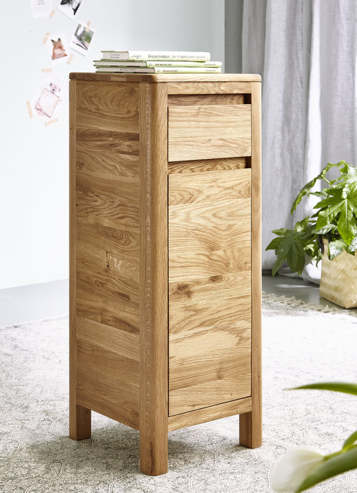 Kommoden - Kommode aus geöltem Massivholz, in Farbe WILDEICHE, in Ausführung niedrig Ansicht 2