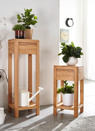 Beistelltische - Beistelltisch aus geöltem Massivholz, in Farbe WILDEICHE, in Ausführung klein