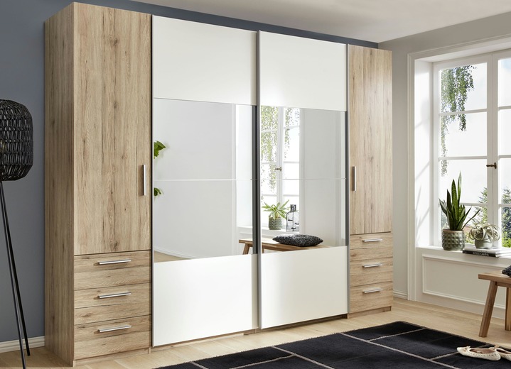 schwebeturenschrank mit spiegel schranke bader
