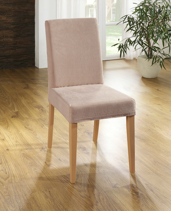 Sessel- & Sofaüberwürfe - Praktische Stretchbezüge für optimalen Schutz, in Größe 101 (Sesselbezug) bis 112 (Sitzflächen-Bezug), in Farbe BEIGE Ansicht 1
