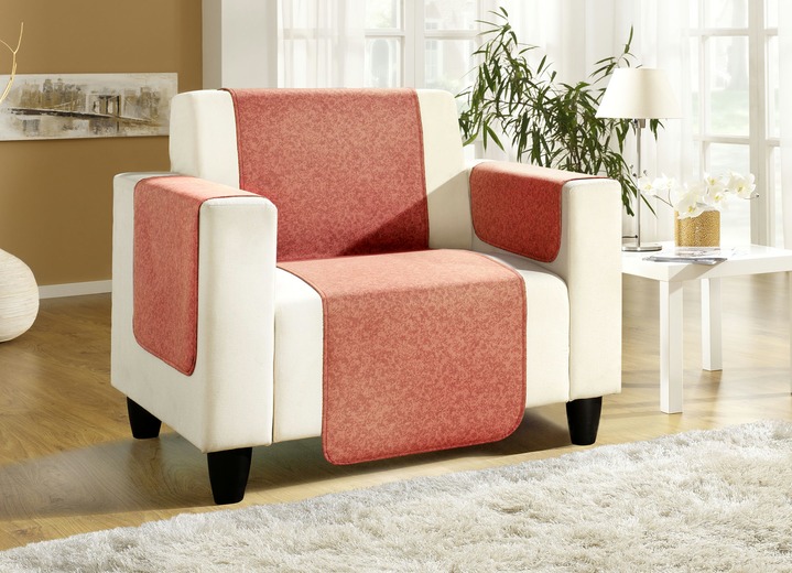 Sessel- & Sofaüberwürfe - Sessel-,Couch- und Armlehnenschoner mit Bandeinfassung, in Größe 101 (Sesselschoner, 50x150 cm) bis 865 (2 Armlehnenschoner, 50x 70 cm), in Farbe TANNE Ansicht 20