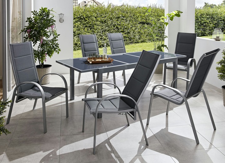 Garten - Sitzgruppe Amalfi Deluxe, in Farbe GRAU, in Ausführung Sparset, 7-teilig Ansicht 1