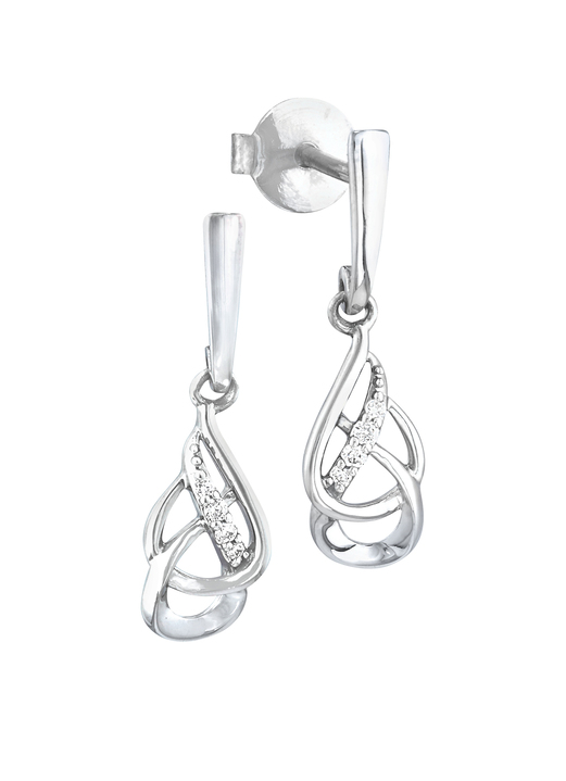 Ohrschmuck - Nostalgische Ohrstecker aus Platin, in Farbe  Ansicht 2