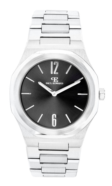 - Quartz-Herrenuhr mit Edelstahlbandgehäuse, in Farbe  Ansicht 2